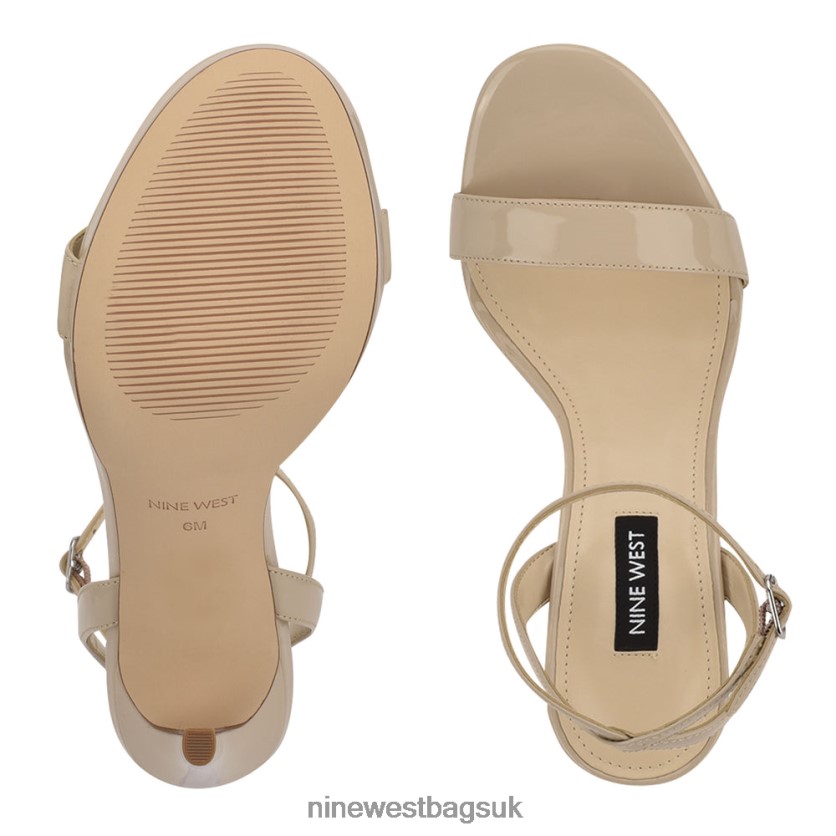 Nine West Loola Ankle Strap Sandals RFX40B2390 - Nine West Sandals UK Light Natural