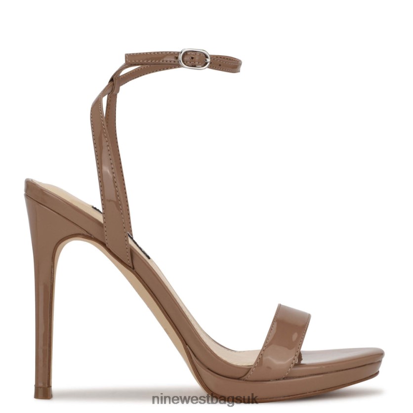 Nine West Loola Ankle Strap Sandals RFX40B2391 - Nine West UK Sale Clay