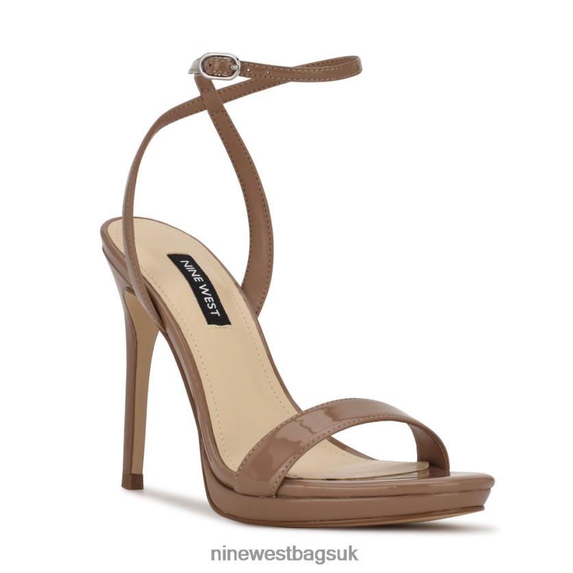 Nine West Loola Ankle Strap Sandals RFX40B2391 - Nine West UK Sale Clay