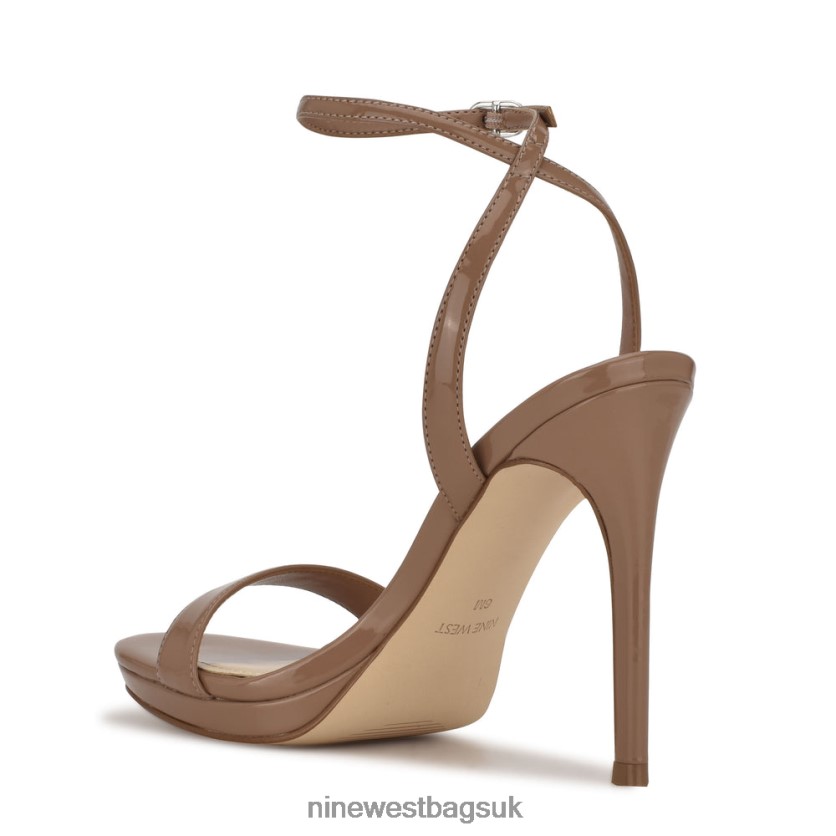 Nine West Loola Ankle Strap Sandals RFX40B2391 - Nine West UK Sale Clay