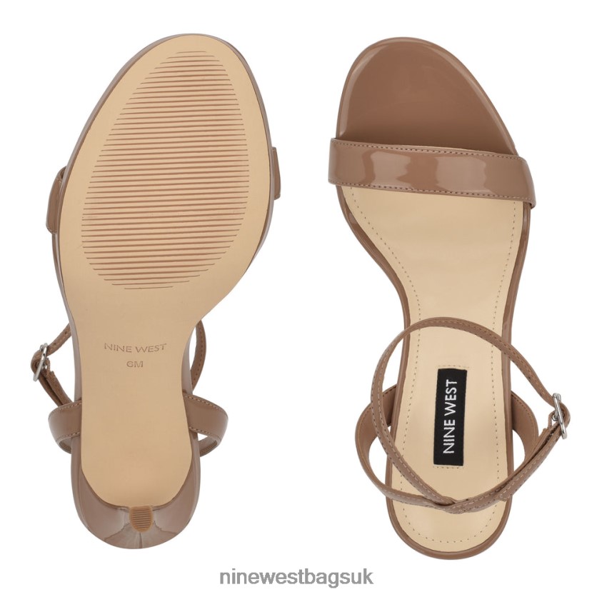 Nine West Loola Ankle Strap Sandals RFX40B2391 - Nine West UK Sale Clay