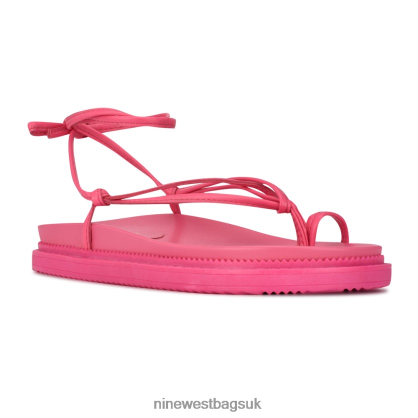 Nine West Sarest Ankle Wrap Flat Sandals RFX40B1006 - Nine West Sandals UK