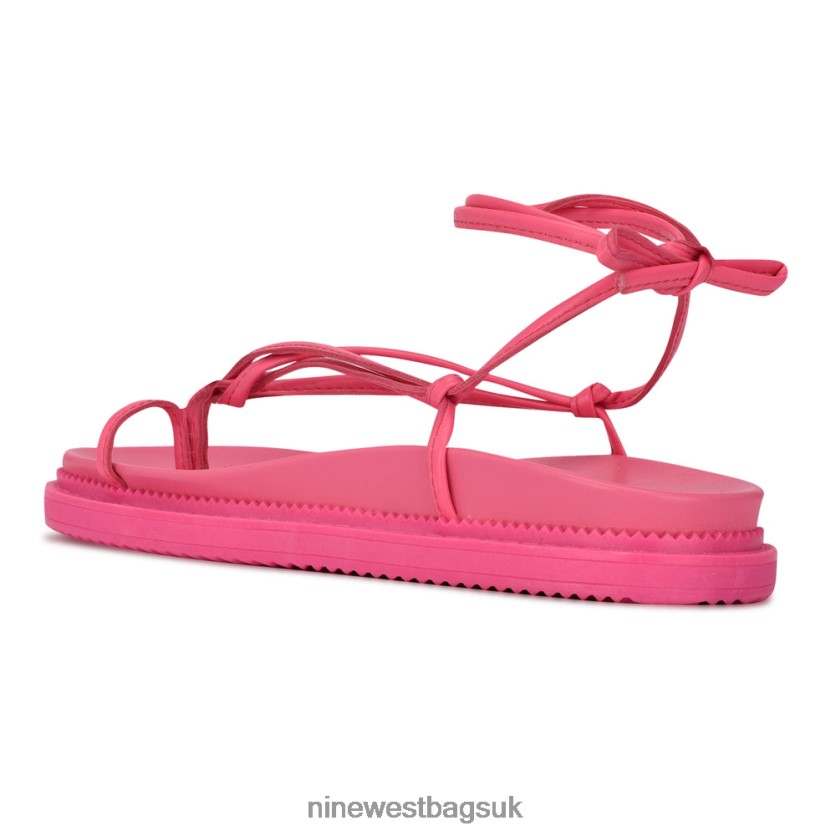 Nine West Sarest Ankle Wrap Flat Sandals RFX40B1006 - Nine West Sandals UK