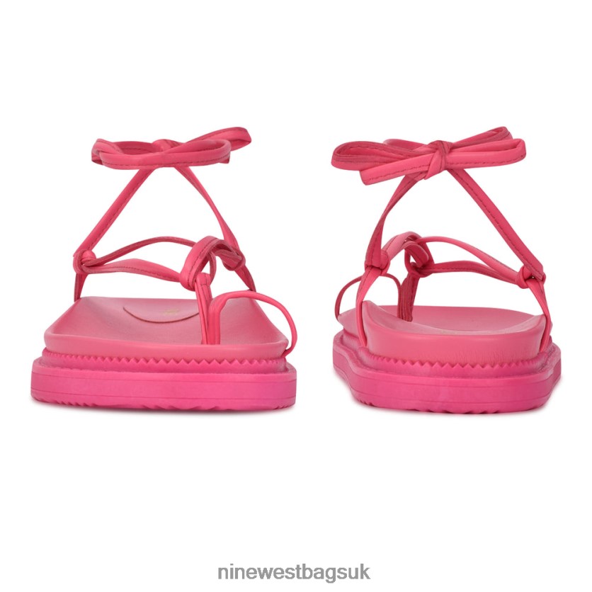 Nine West Sarest Ankle Wrap Flat Sandals RFX40B1006 - Nine West Sandals UK