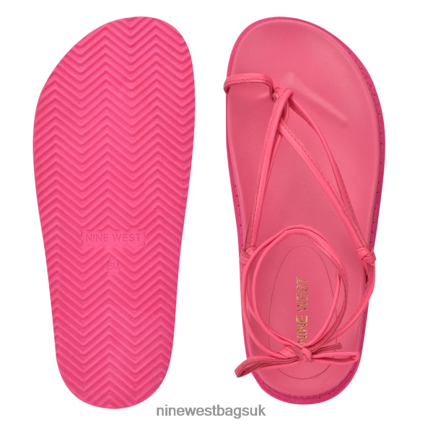 Nine West Sarest Ankle Wrap Flat Sandals RFX40B1006 - Nine West Sandals UK