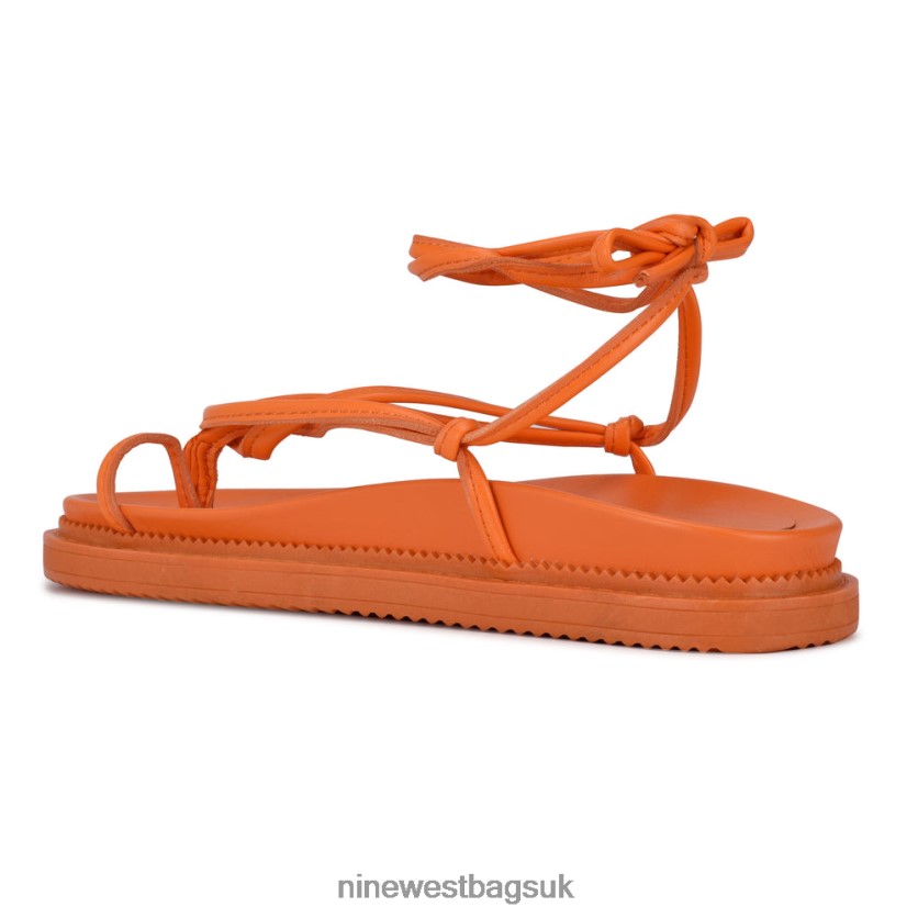 Nine West Sarest Ankle Wrap Flat Sandals RFX40B1007 - Nine West UK Sale