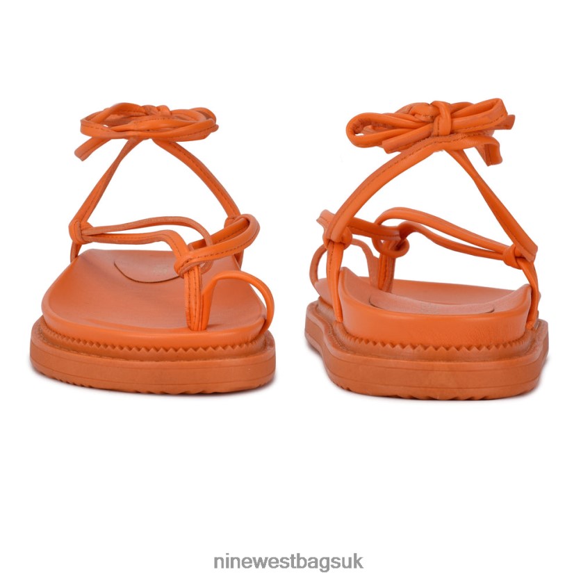 Nine West Sarest Ankle Wrap Flat Sandals RFX40B1007 - Nine West UK Sale