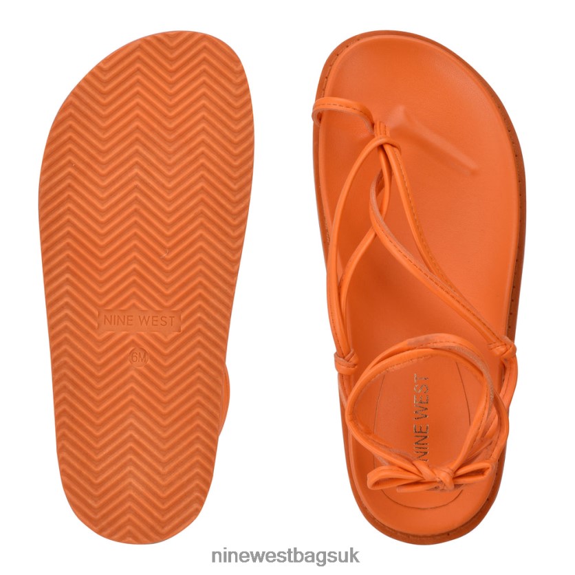 Nine West Sarest Ankle Wrap Flat Sandals RFX40B1007 - Nine West UK Sale