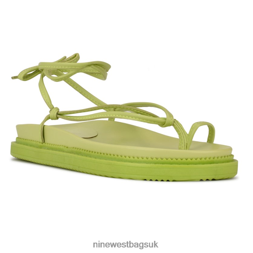 Nine West Sarest Ankle Wrap Flat Sandals RFX40B1008 - Nine West Bags UK