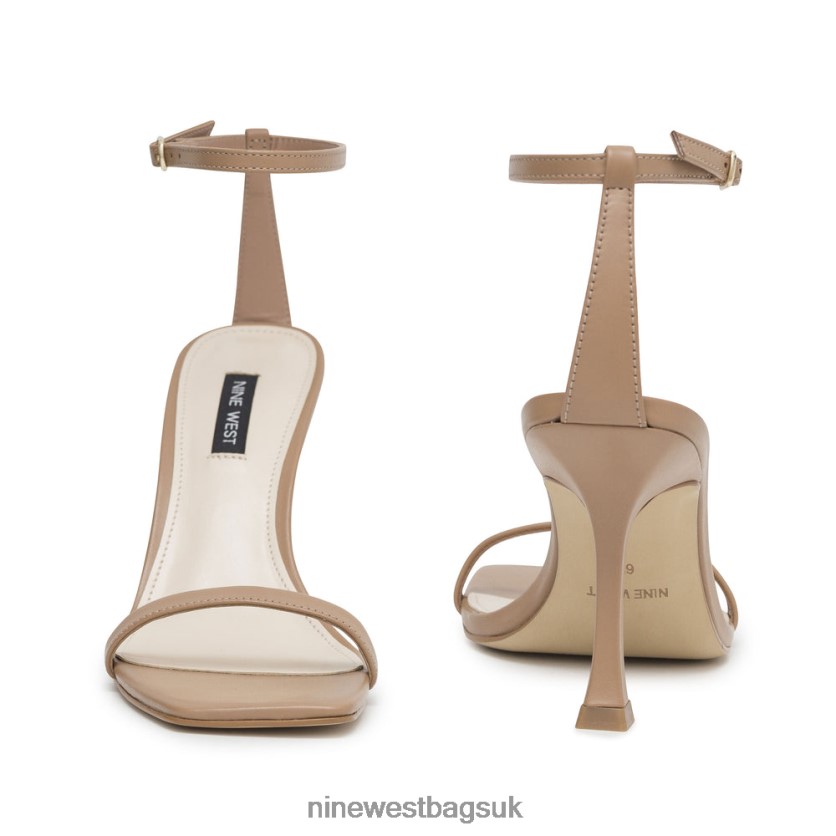 Nine West Yess Ankle Strap Sandals RFX40B2392 - Nine West Bags UK Natural Leather