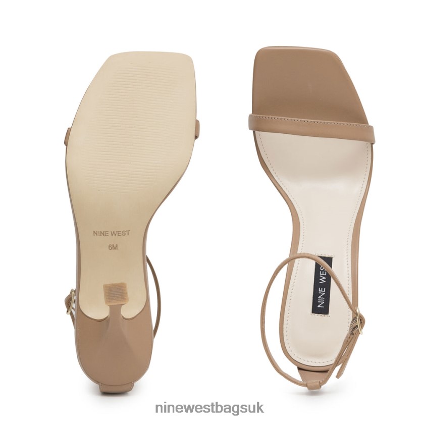 Nine West Yess Ankle Strap Sandals RFX40B2392 - Nine West Bags UK Natural Leather