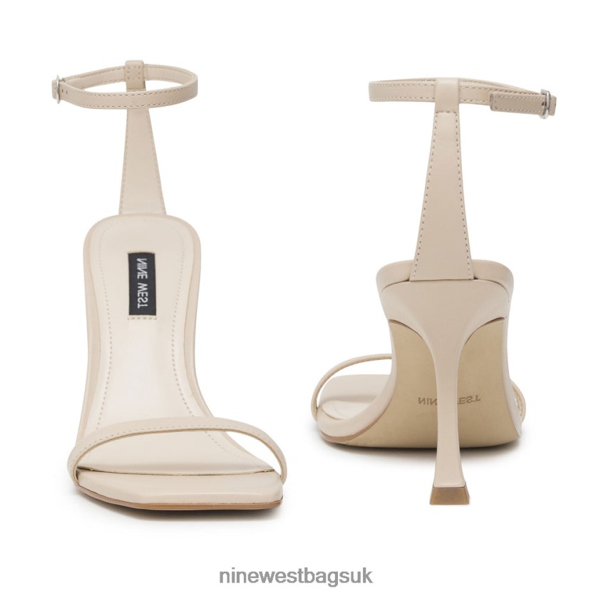 Nine West Yess Ankle Strap Sandals RFX40B2393 - Nine West UK Ivory Leather