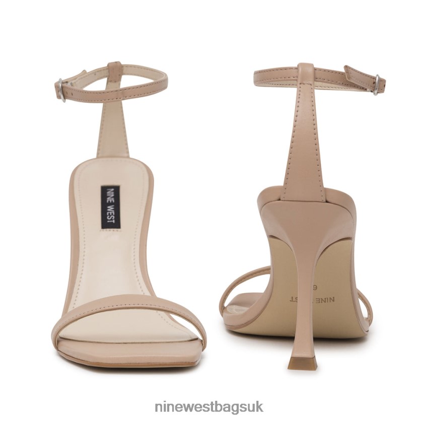 Nine West Yess Ankle Strap Sandals RFX40B2396 - Nine West Bags UK Barely Nude Leather