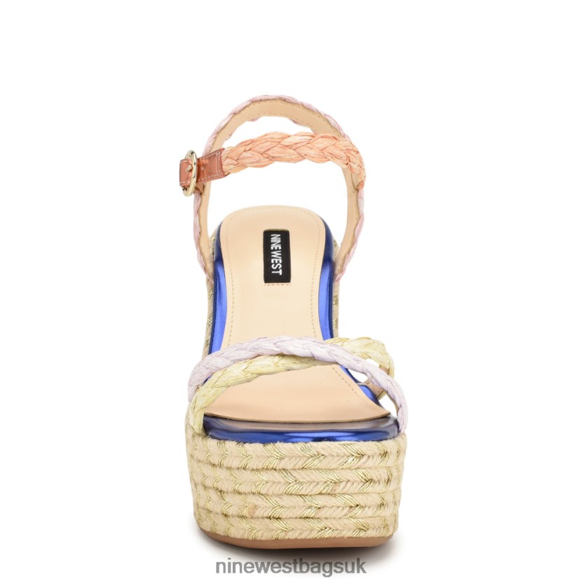 Nine West Caress Espadrille Wedge Sandals RFX40B760 - Nine West Bags UK Multi Raffia