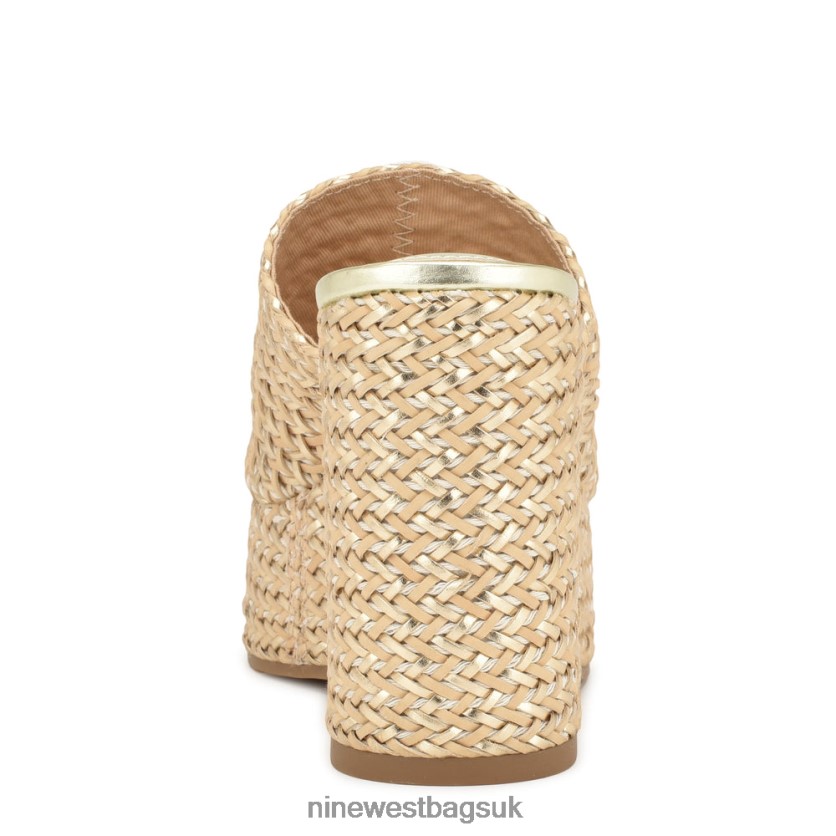Nine West Everie Espadrille Wedge Sandals RFX40B763 - Nine West UK Sale Natural Platino