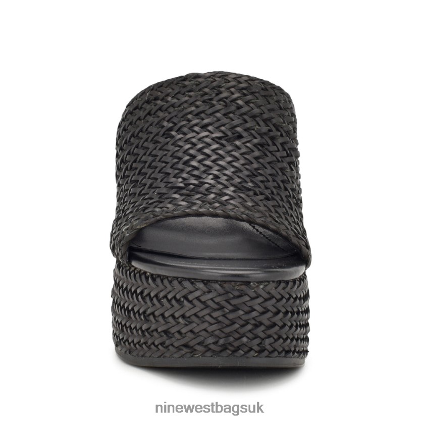 Nine West Everie Espadrille Wedge Sandals RFX40B764 - Nine West Bags UK Black