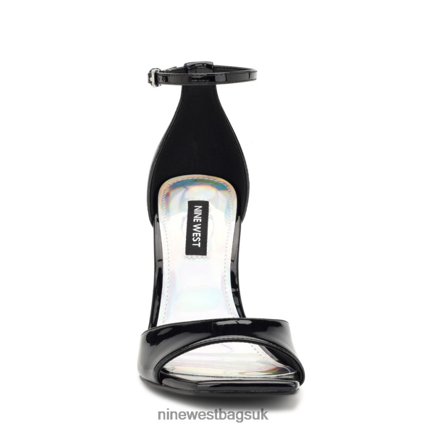 Nine West Hallena Wedge Sandals RFX40B1720 - Nine West Bags UK Black Patent