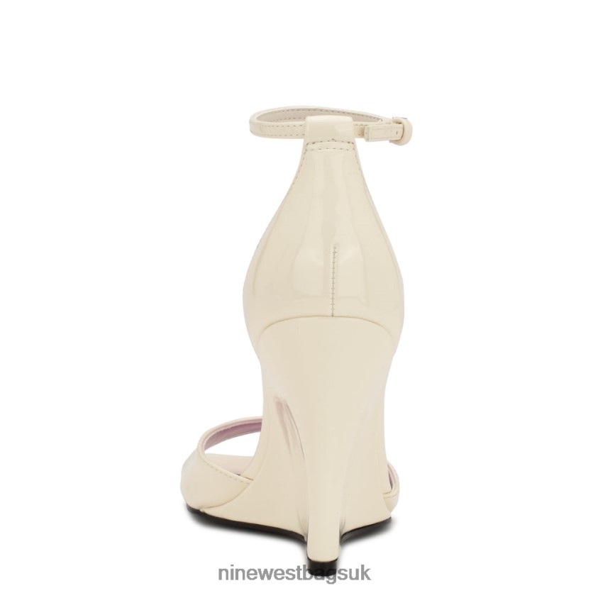 Nine West Hallena Wedge Sandals RFX40B749 - Nine West UK Chic Cream Patent