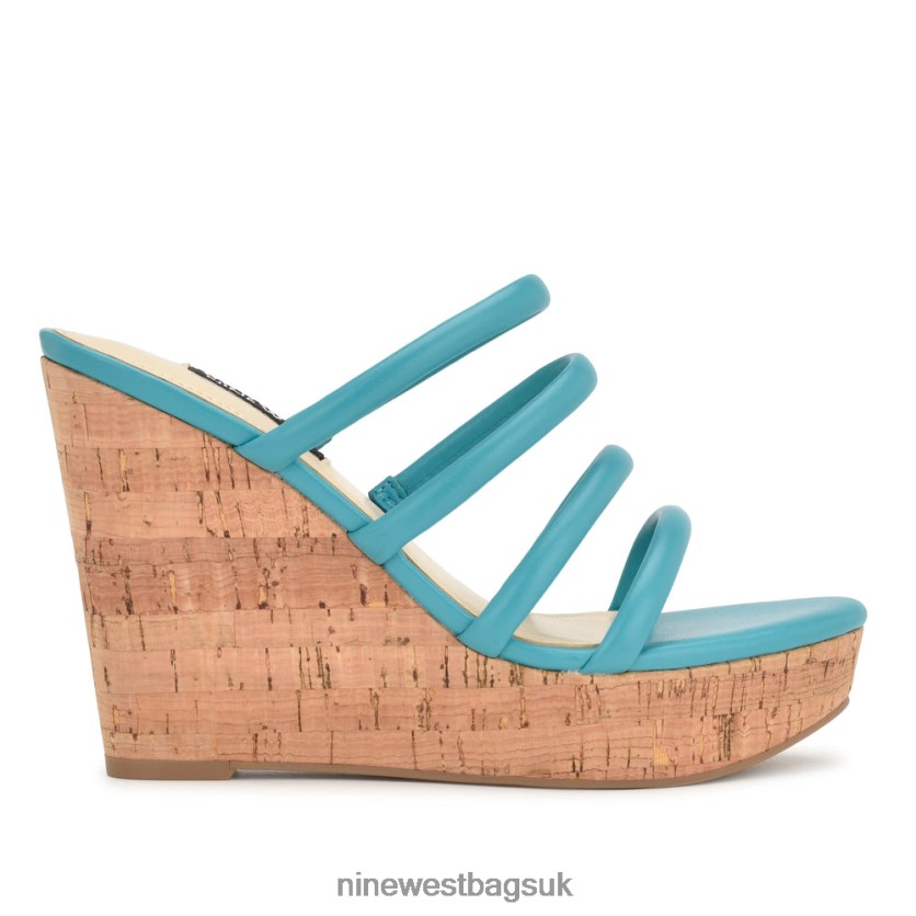 Nine West Haloway Espadrille Wedge Sandals RFX40B664 - Nine West Bags UK Teal