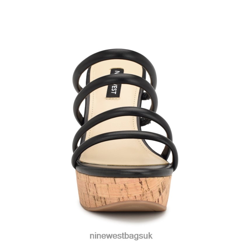 Nine West Haloway Espadrille Wedge Sandals RFX40B666 - Nine West Sandals UK Black