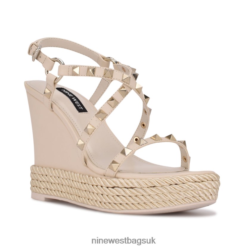 Nine West Harte Studded Espadrille Wedge Sandals RFX40B787 - Nine West UK Sale
