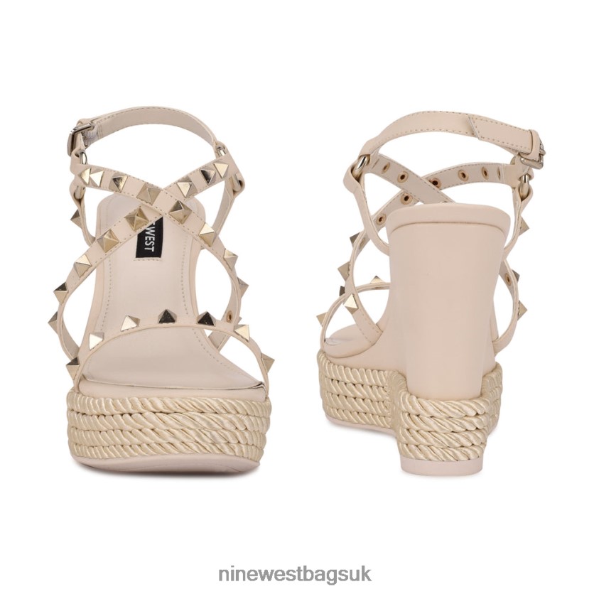 Nine West Harte Studded Espadrille Wedge Sandals RFX40B787 - Nine West UK Sale