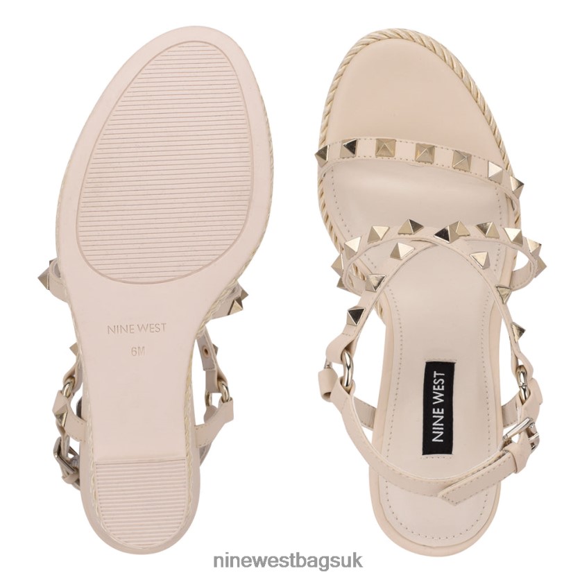 Nine West Harte Studded Espadrille Wedge Sandals RFX40B787 - Nine West UK Sale