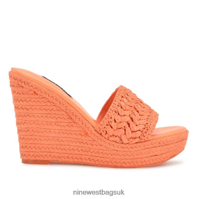 Nine West Holand Espadrille Wedge Sandals RFX40B661 - Nine West UK Orange