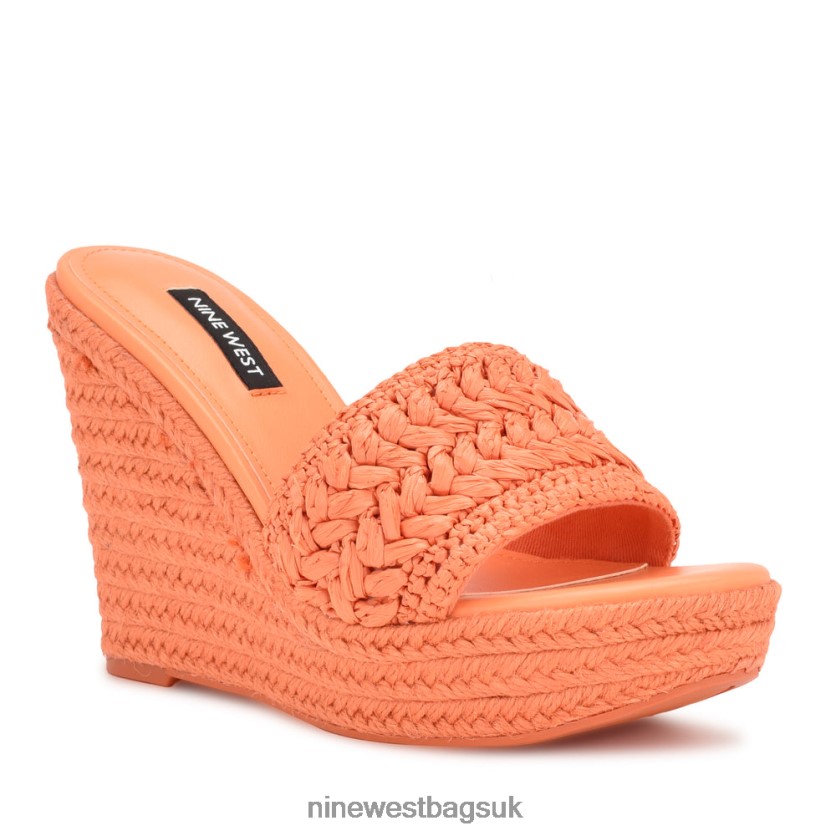 Nine West Holand Espadrille Wedge Sandals RFX40B661 - Nine West UK Orange