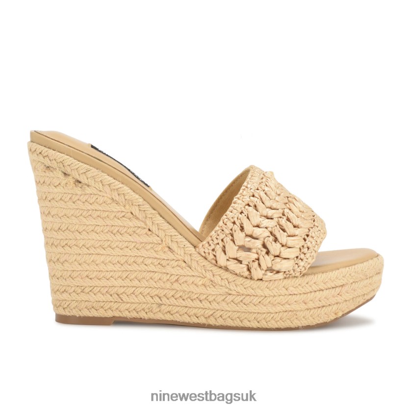 Nine West Holand Espadrille Wedge Sandals RFX40B662 - Nine West Sandals UK Light Natural