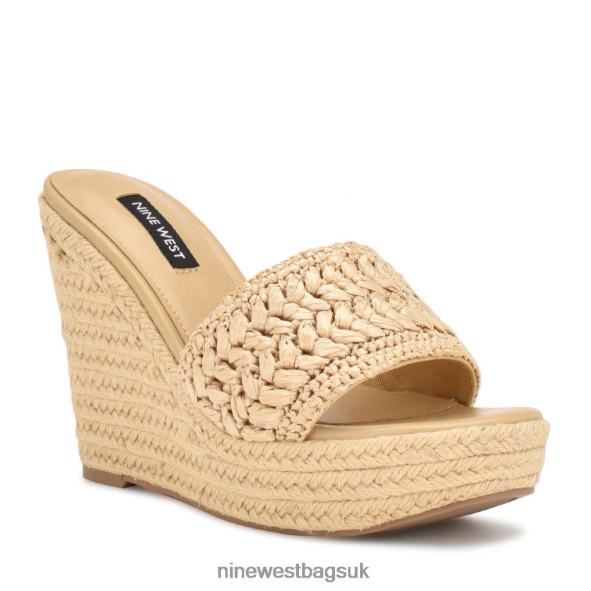 Nine West Holand Espadrille Wedge Sandals RFX40B662 - Nine West Sandals UK Light Natural