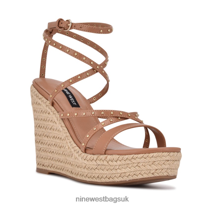 Nine West Hunda Espadrille Wedge Sandals RFX40B794 - Nine West Sandals UK Natural