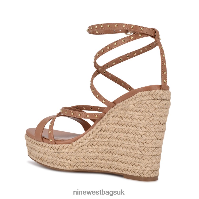 Nine West Hunda Espadrille Wedge Sandals RFX40B794 - Nine West Sandals UK Natural