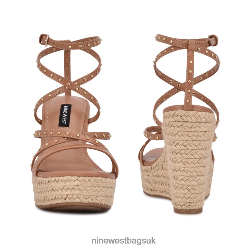 Nine West Hunda Espadrille Wedge Sandals RFX40B794 - Nine West Sandals UK Natural