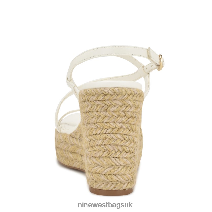 Nine West Jills Espadrille Wedge Sandals RFX40B1131 - Nine West UK Sale White