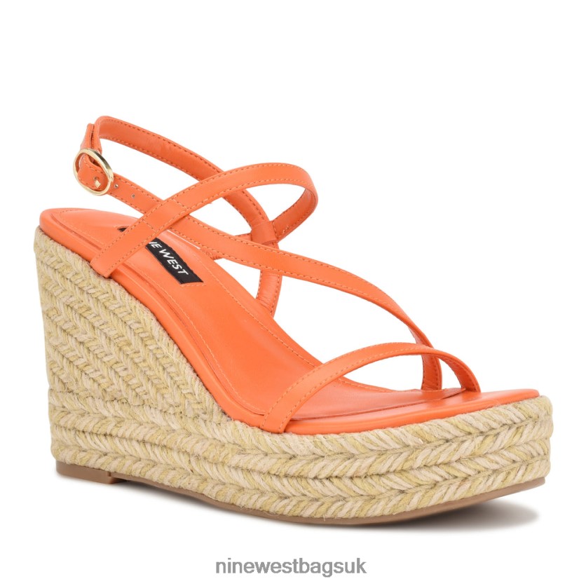 Nine West Jills Espadrille Wedge Sandals RFX40B1132 - Nine West Bags UK Orange