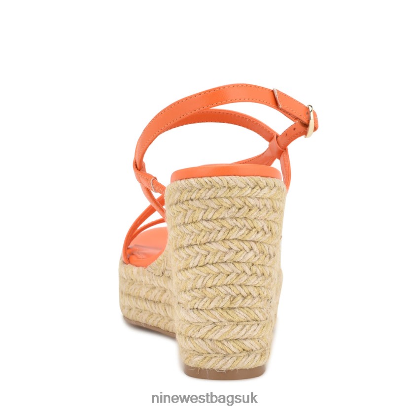 Nine West Jills Espadrille Wedge Sandals RFX40B1132 - Nine West Bags UK Orange