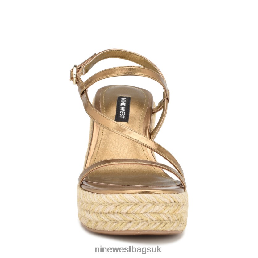 Nine West Jills Espadrille Wedge Sandals RFX40B1133 - Nine West UK Dark Gold