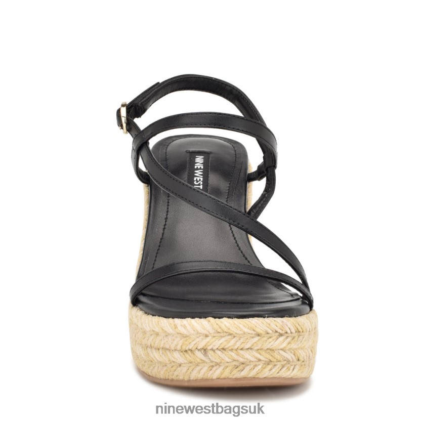Nine West Jills Espadrille Wedge Sandals RFX40B1134 - Nine West Sandals UK Black