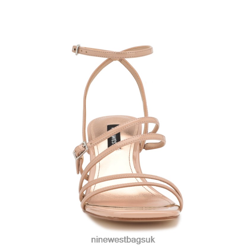 Nine West Keamer Ankle Strap Wedge Sandals RFX40B1129 - Nine West UK Light Natural Patent