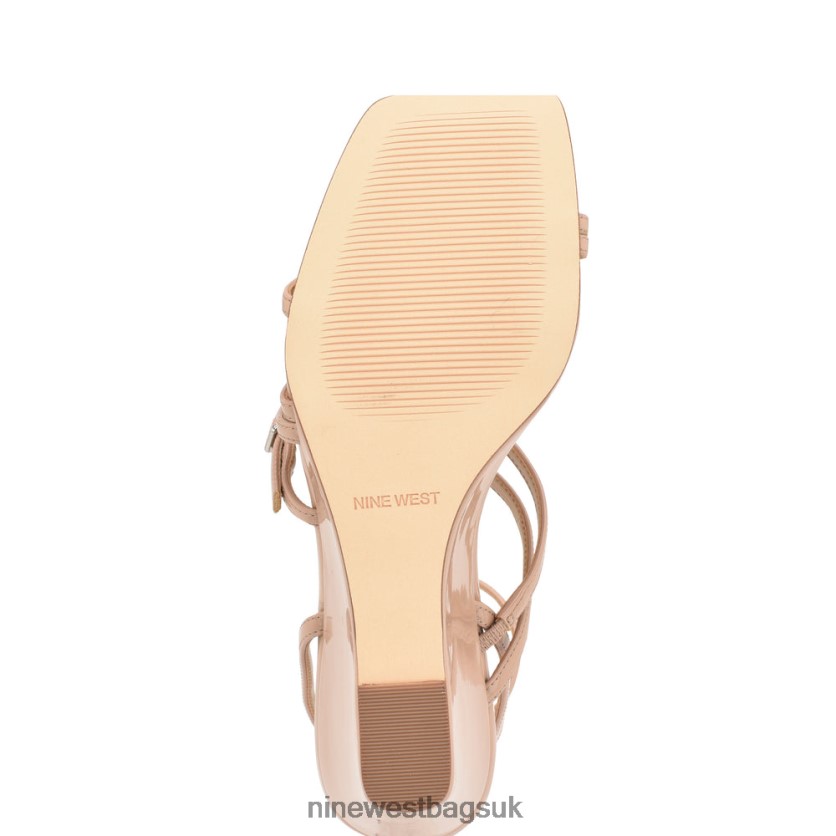 Nine West Keamer Ankle Strap Wedge Sandals RFX40B1129 - Nine West UK Light Natural Patent