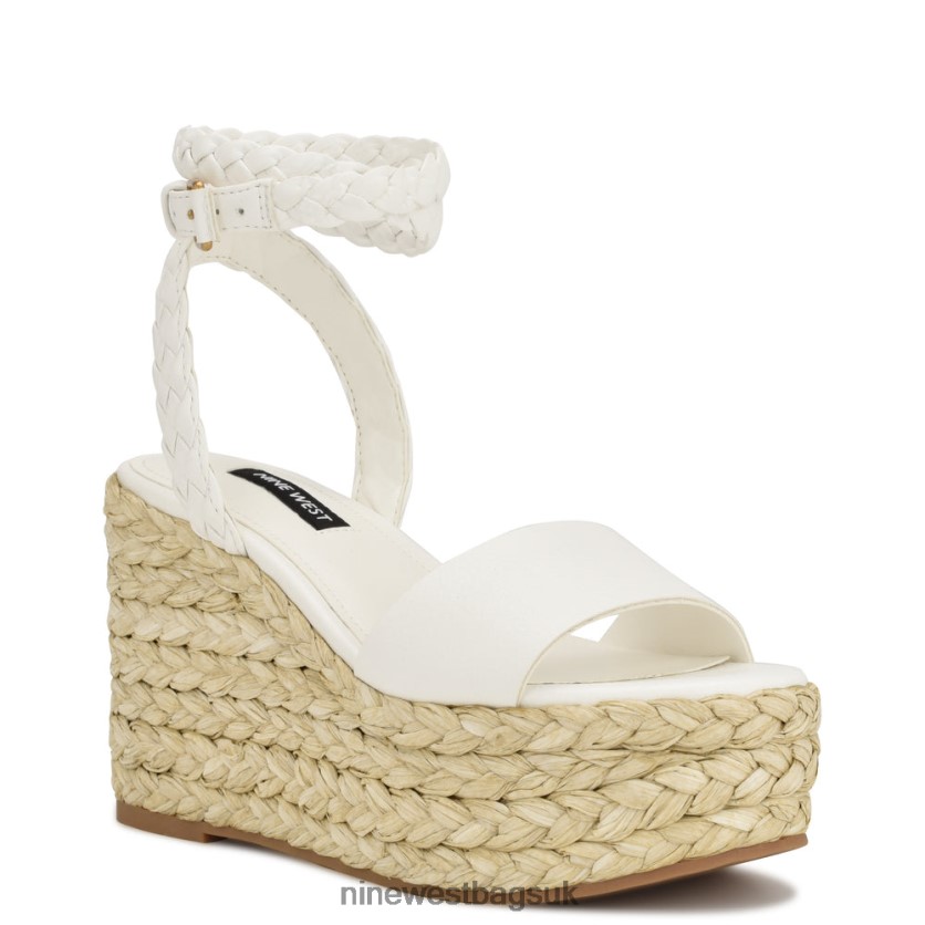 Nine West Keily Espadrille Wedge Sandals RFX40B751 - Nine West UK Sale White