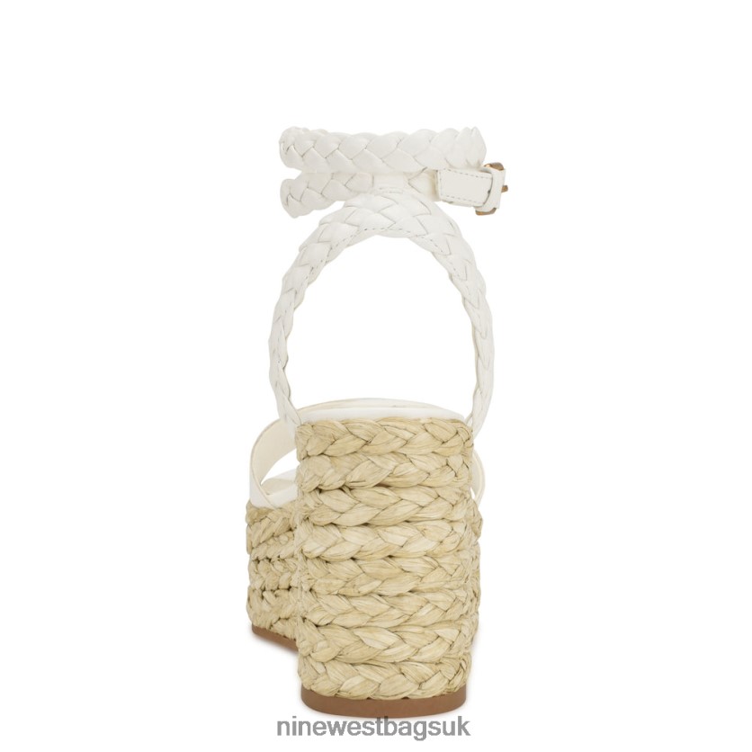 Nine West Keily Espadrille Wedge Sandals RFX40B751 - Nine West UK Sale White