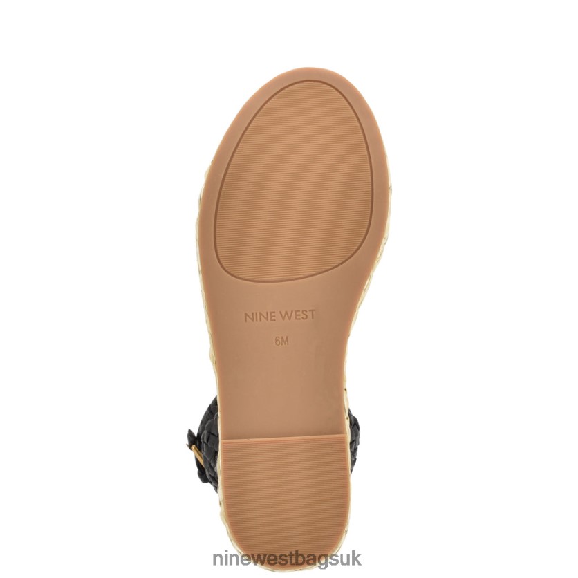 Nine West Keily Espadrille Wedge Sandals RFX40B754 - Nine West Sandals UK Black