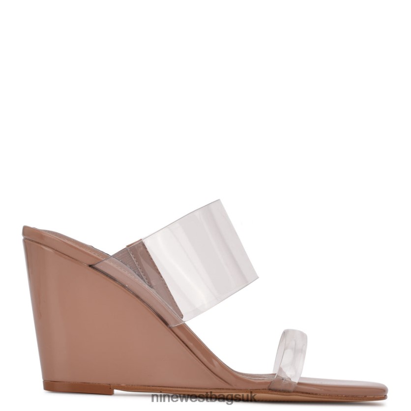 Nine West Nats Wedge Sandals RFX40B1913 - Nine West UK Clear/Clay