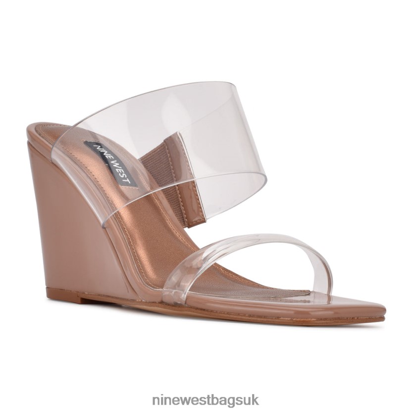 Nine West Nats Wedge Sandals RFX40B1913 - Nine West UK Clear/Clay