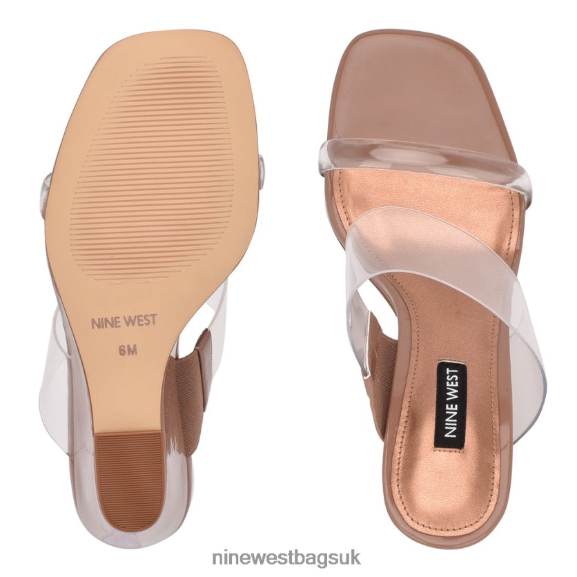 Nine West Nats Wedge Sandals RFX40B1913 - Nine West UK Clear/Clay