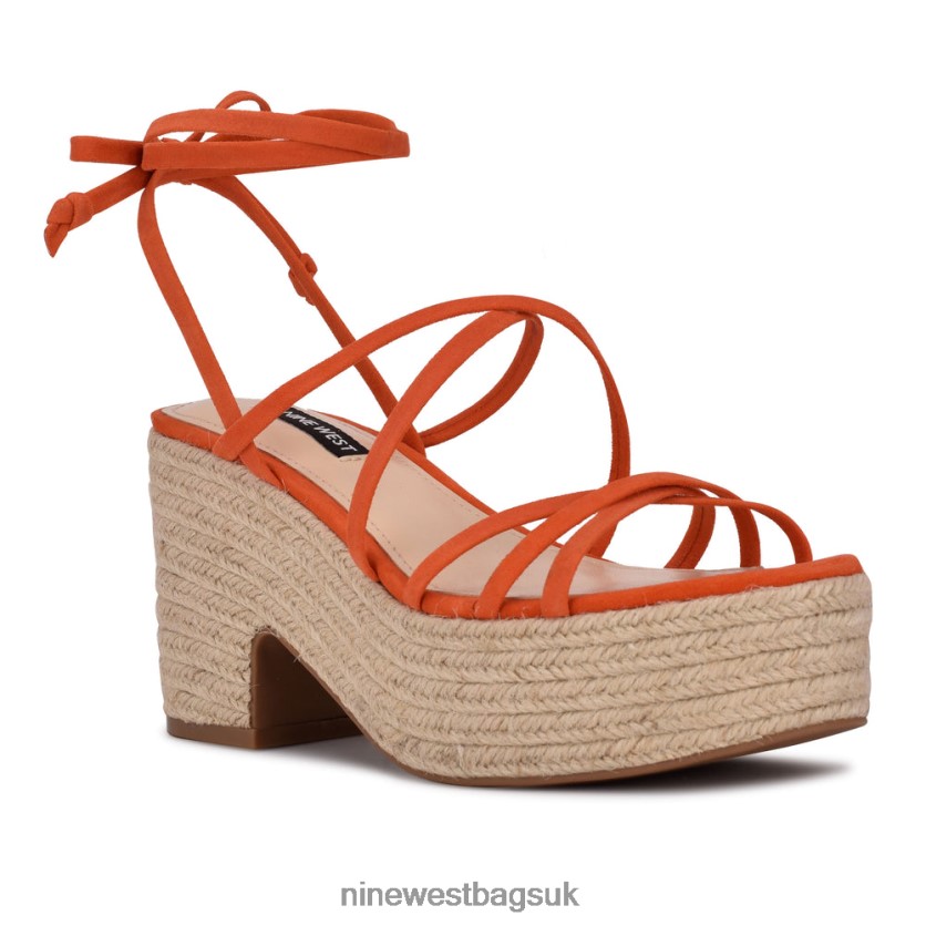 Nine West Riplee Ankle Wrap Platform Sandals RFX40B798 - Nine West Sandals UK