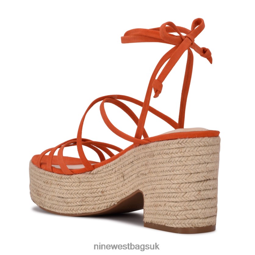 Nine West Riplee Ankle Wrap Platform Sandals RFX40B798 - Nine West Sandals UK