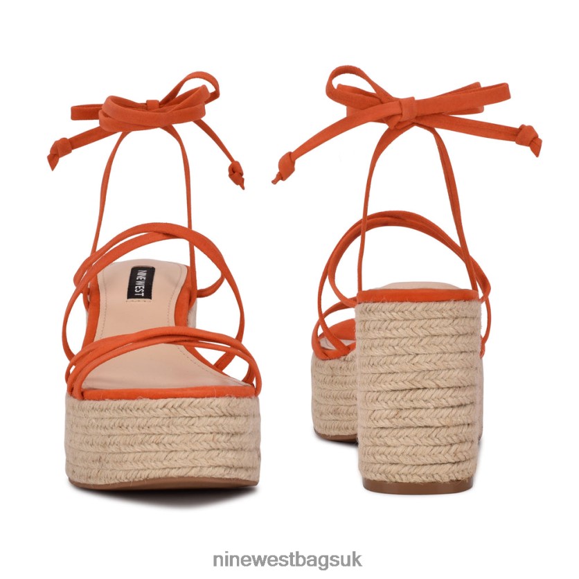 Nine West Riplee Ankle Wrap Platform Sandals RFX40B798 - Nine West Sandals UK